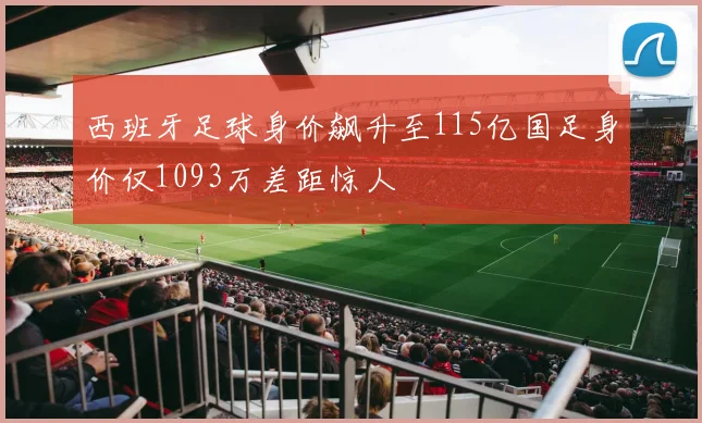 西班牙足球身价飙升至115亿国足身价仅1093万差距惊人